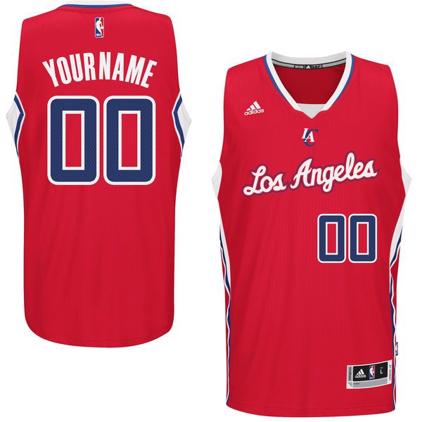 Men Los Angeles Clippers Adidas Red Custom Swingman Road NBA Jersey->customized nba jersey->Custom Jersey